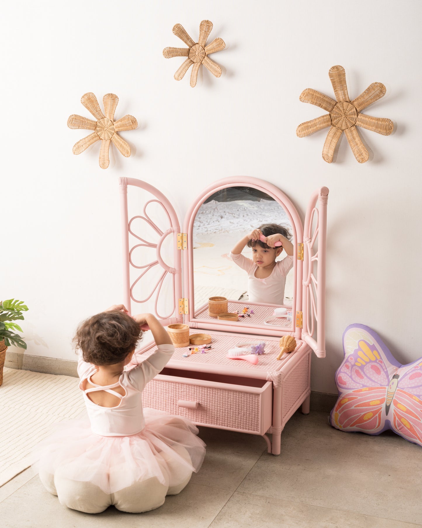 Flower Power Vanity Mirror