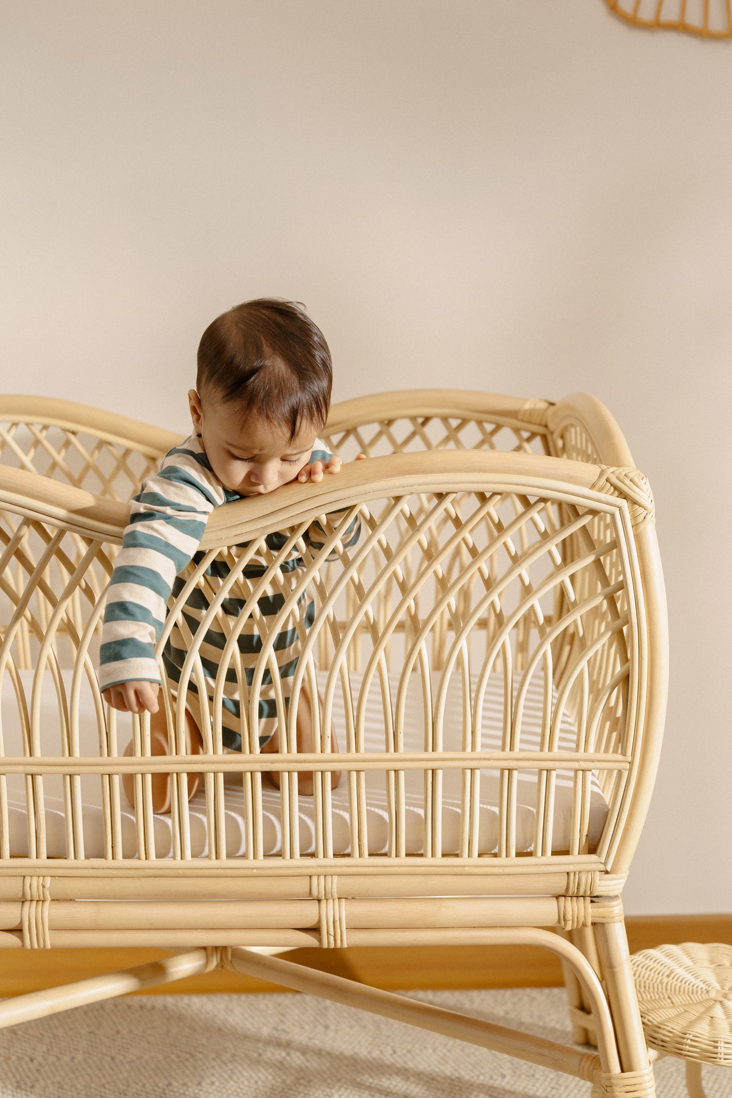 boho baby natural bassinet