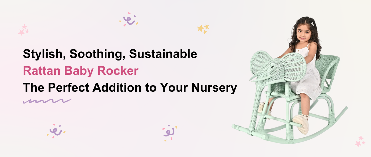 Rattan Baby Rocker