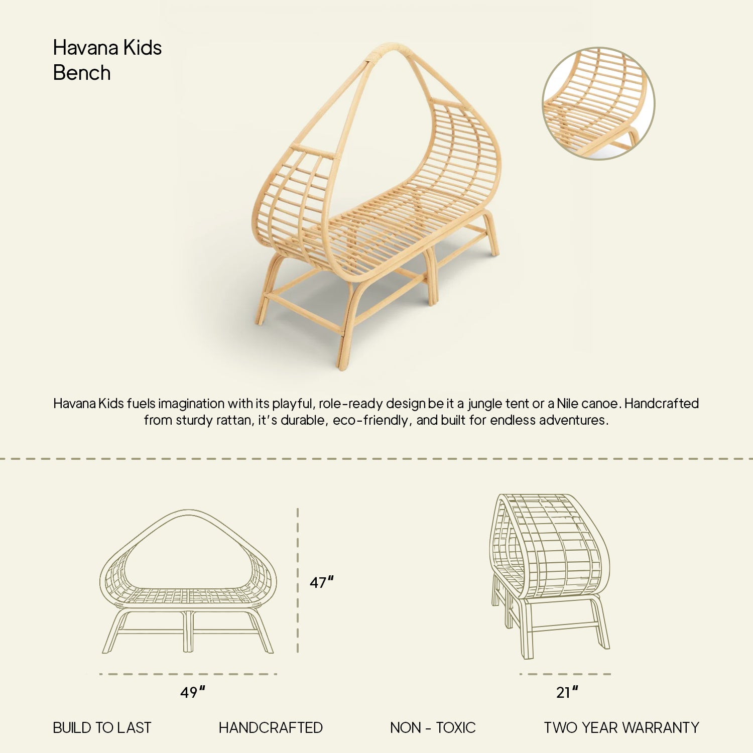 Havana Kids Bench