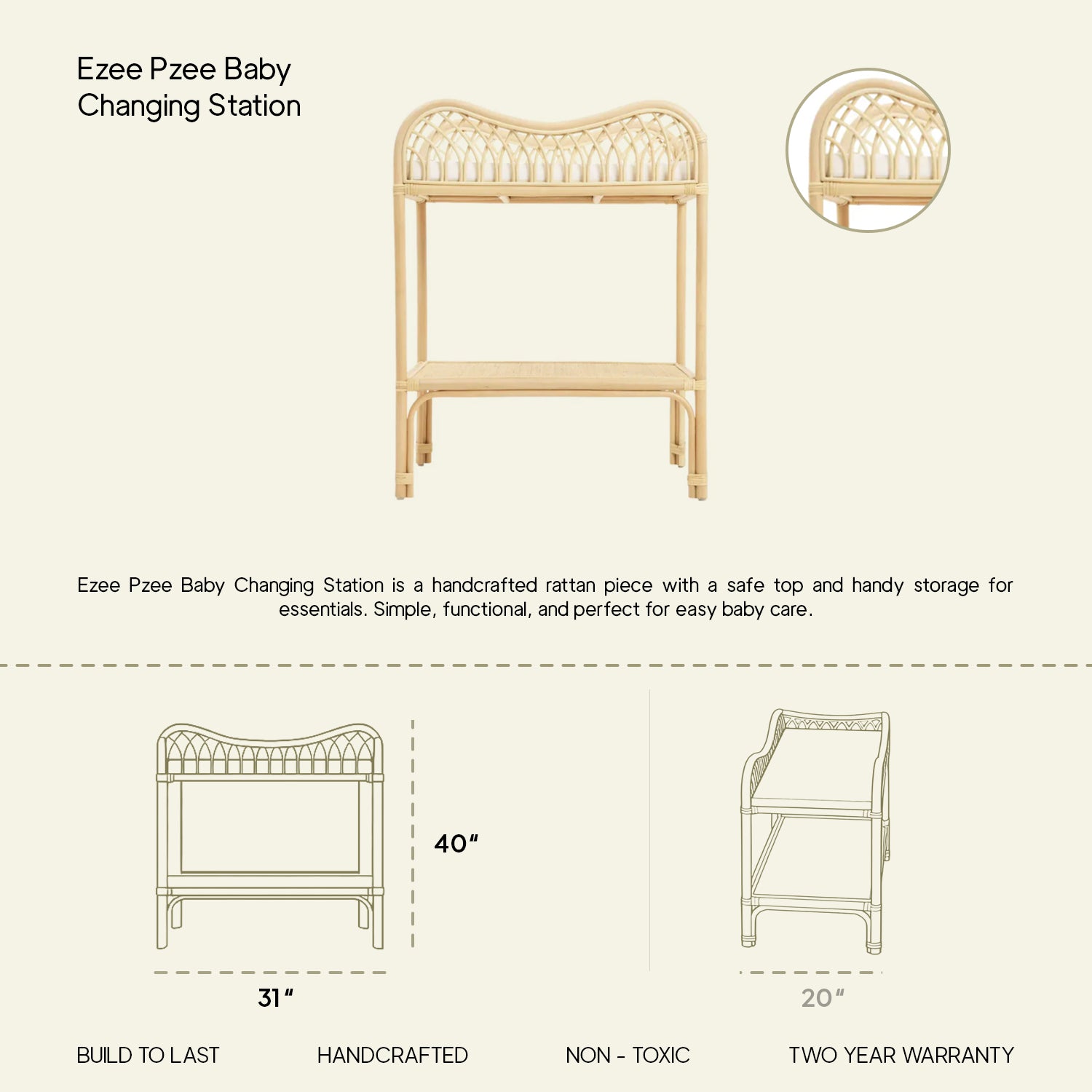Ezee Pzee Baby Changing Station