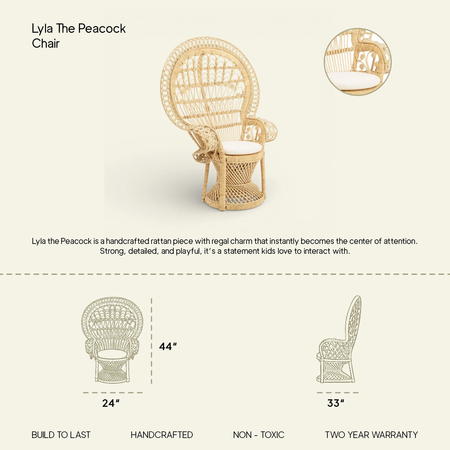 Lyla The Peacock Chair