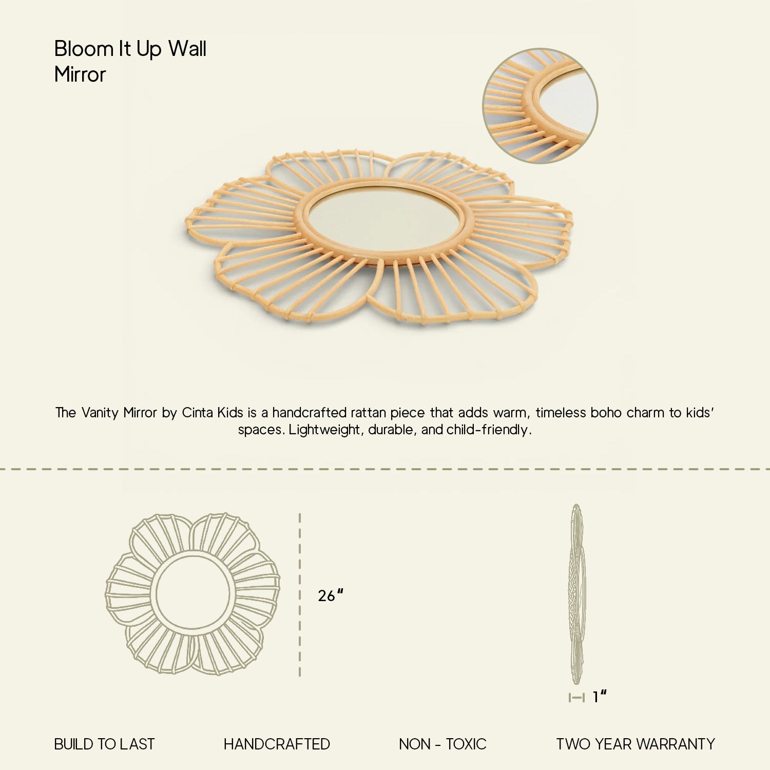 Bloom It Up Wall Mirror