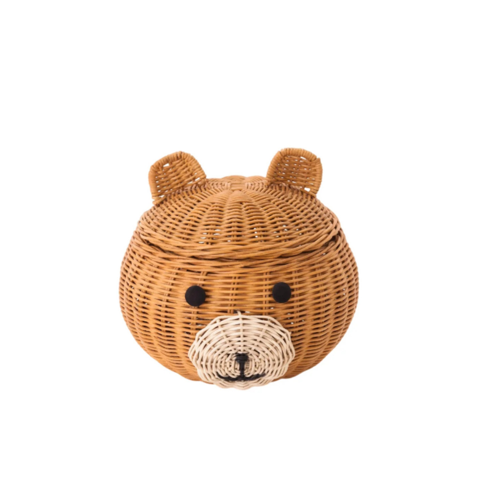 Rattan Bear laundry Basket