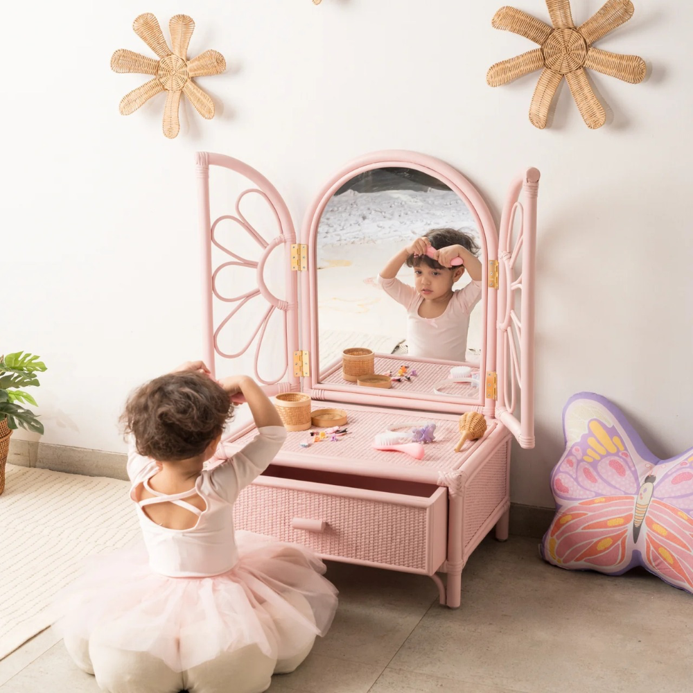 Flower Power Vanity Mirror