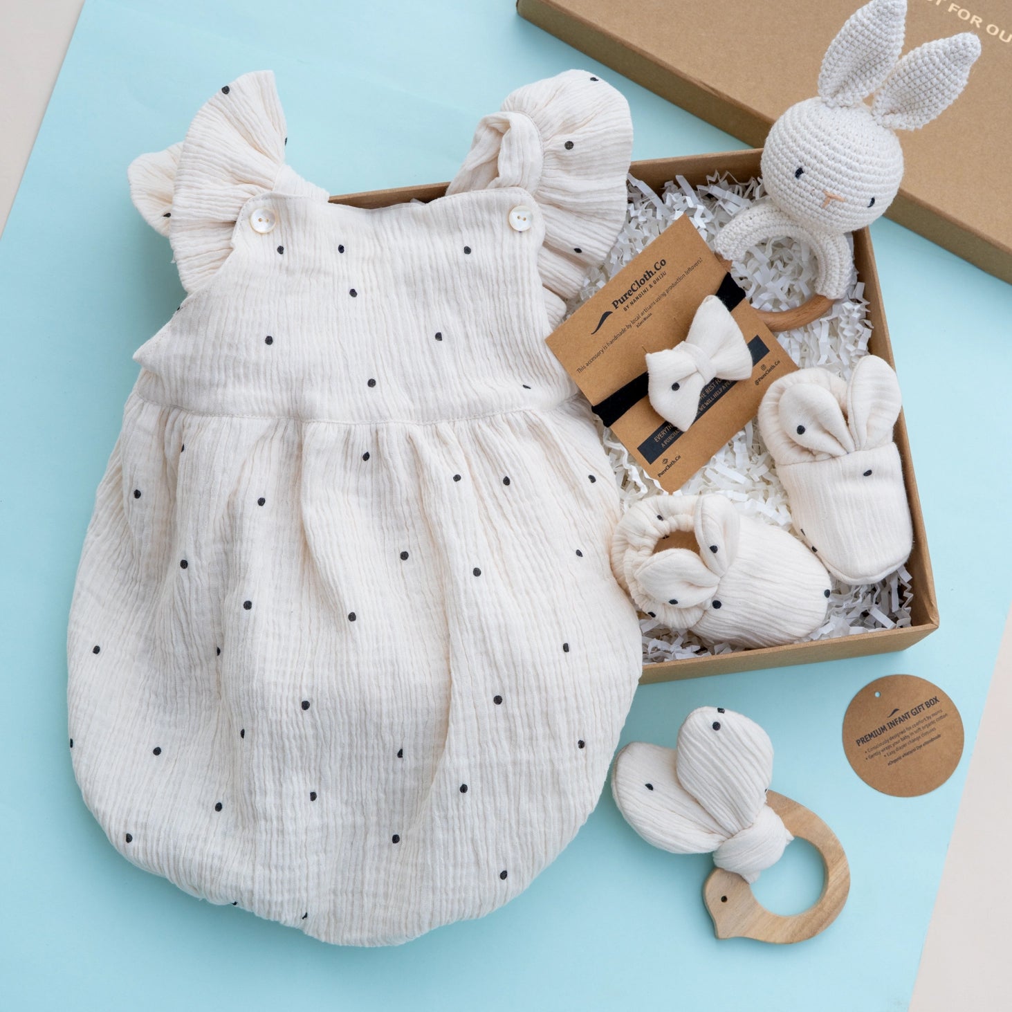 Baby Girl Gift Hamper | Polka-Off White