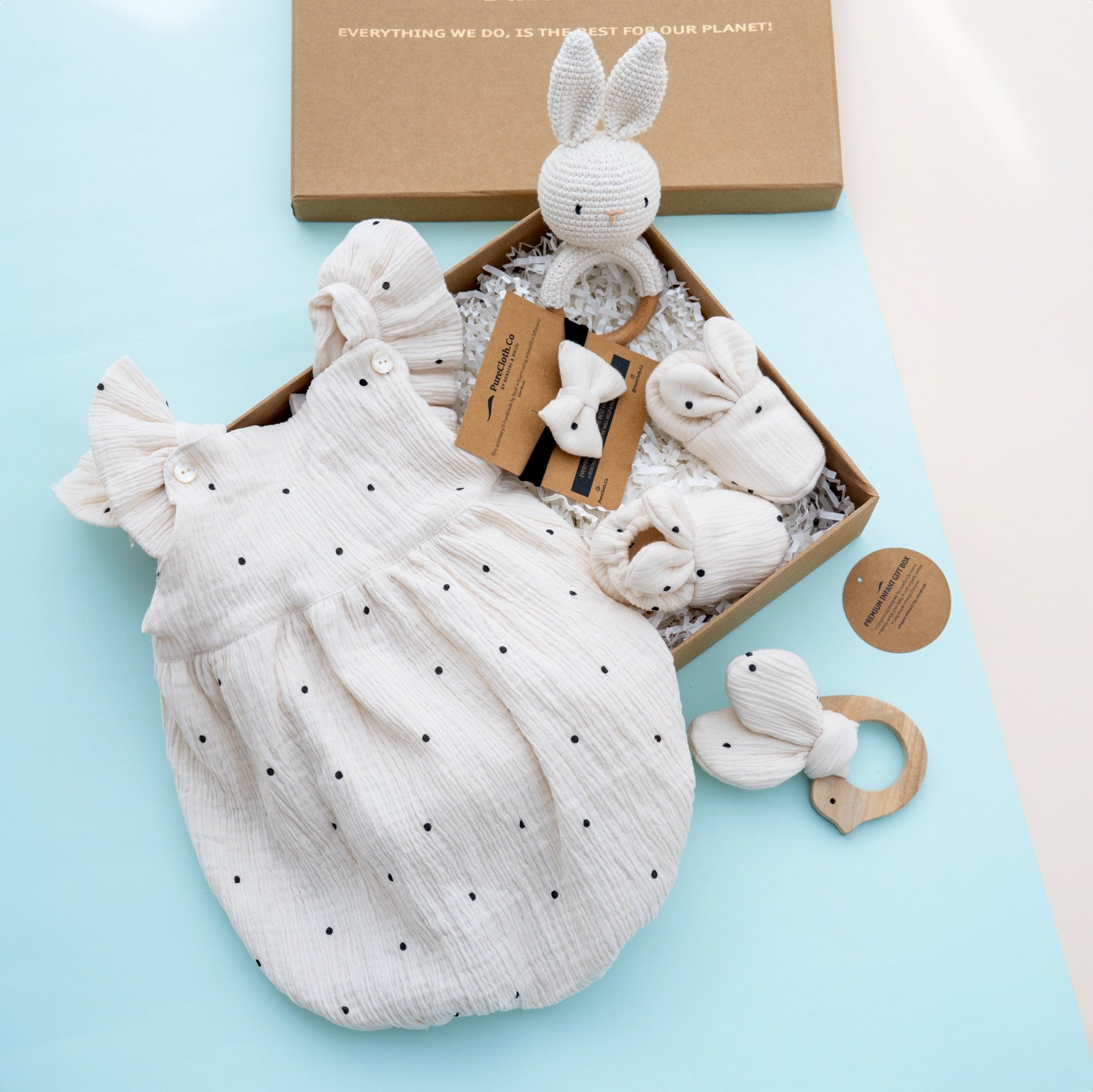 Baby Girl Gift Hamper | Polka-Off White