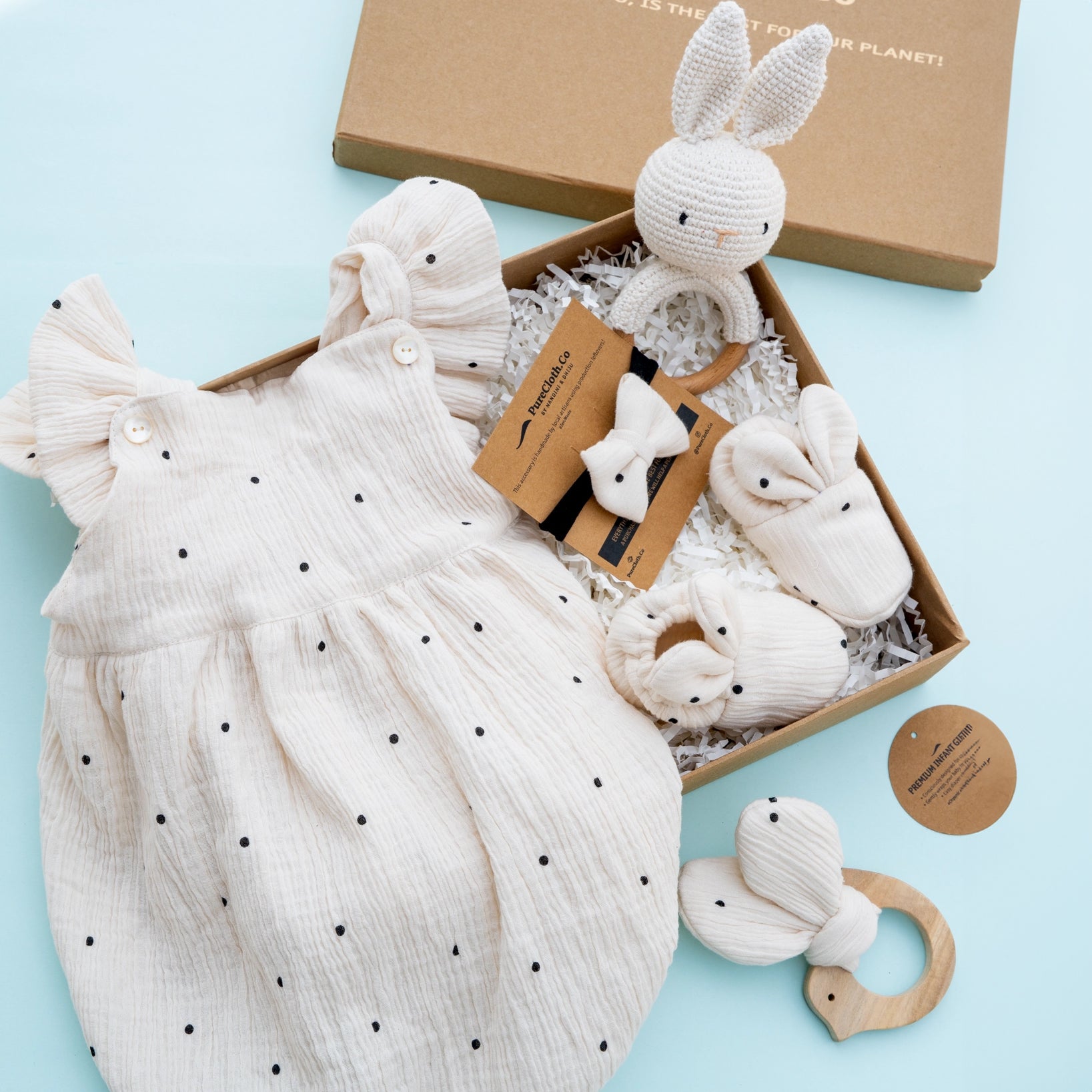 Baby Girl Gift Hamper | Polka-Off White