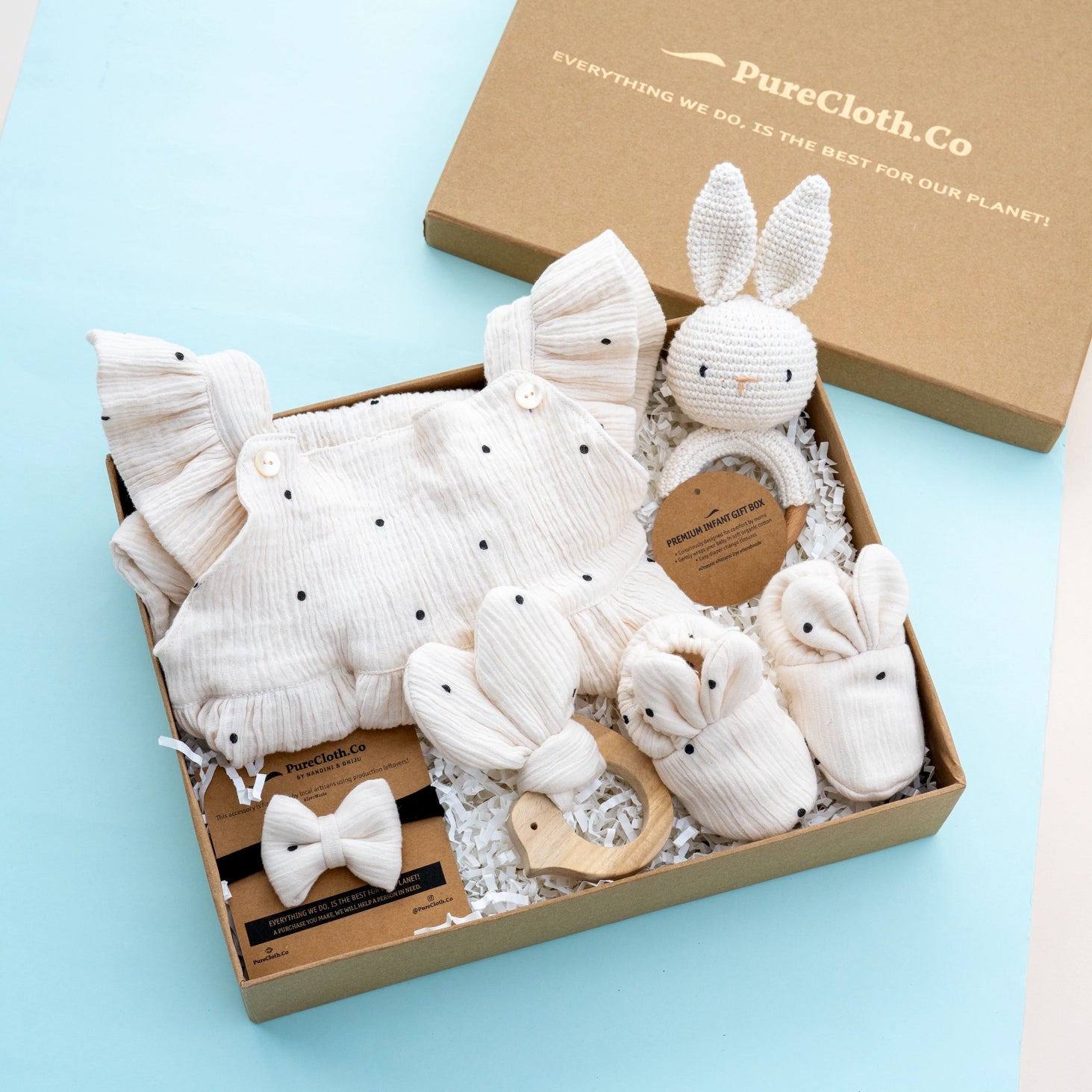 Baby Girl Gift Hamper | Polka-Off White