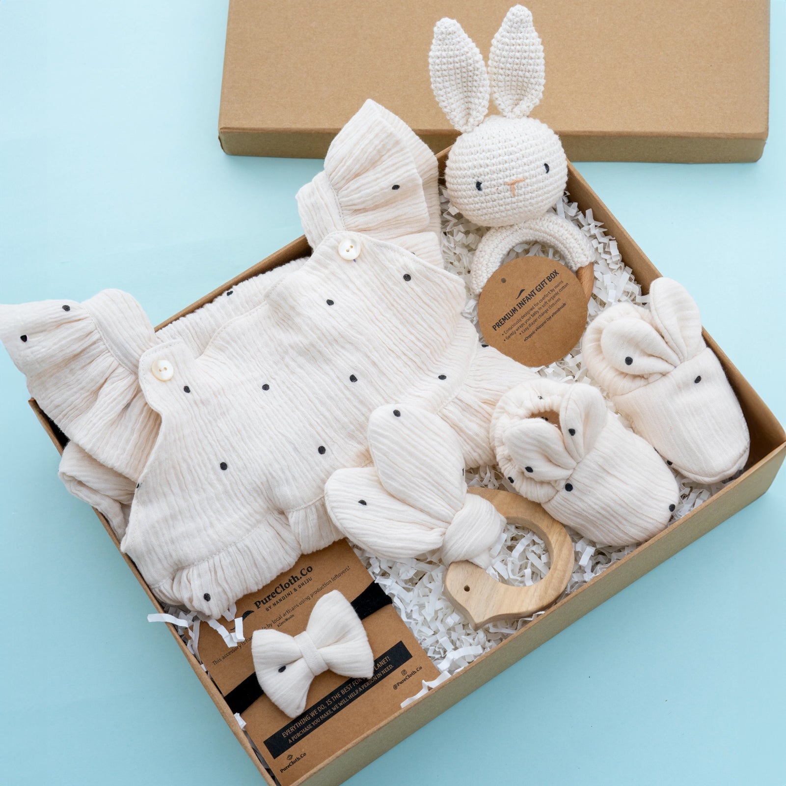 Baby Girl Gift Hamper | Polka-Off White