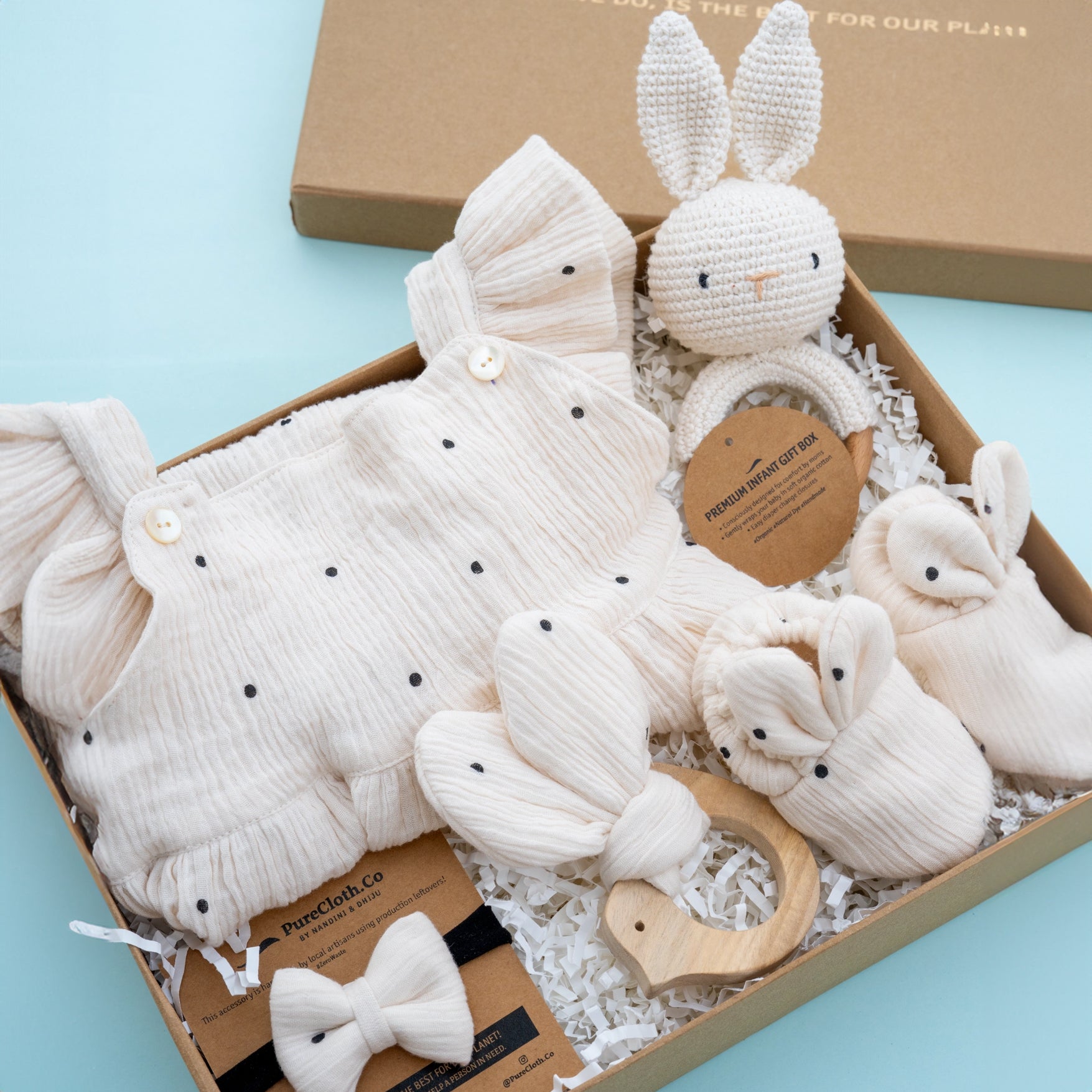 Baby Girl Gift Hamper | Polka-Off White
