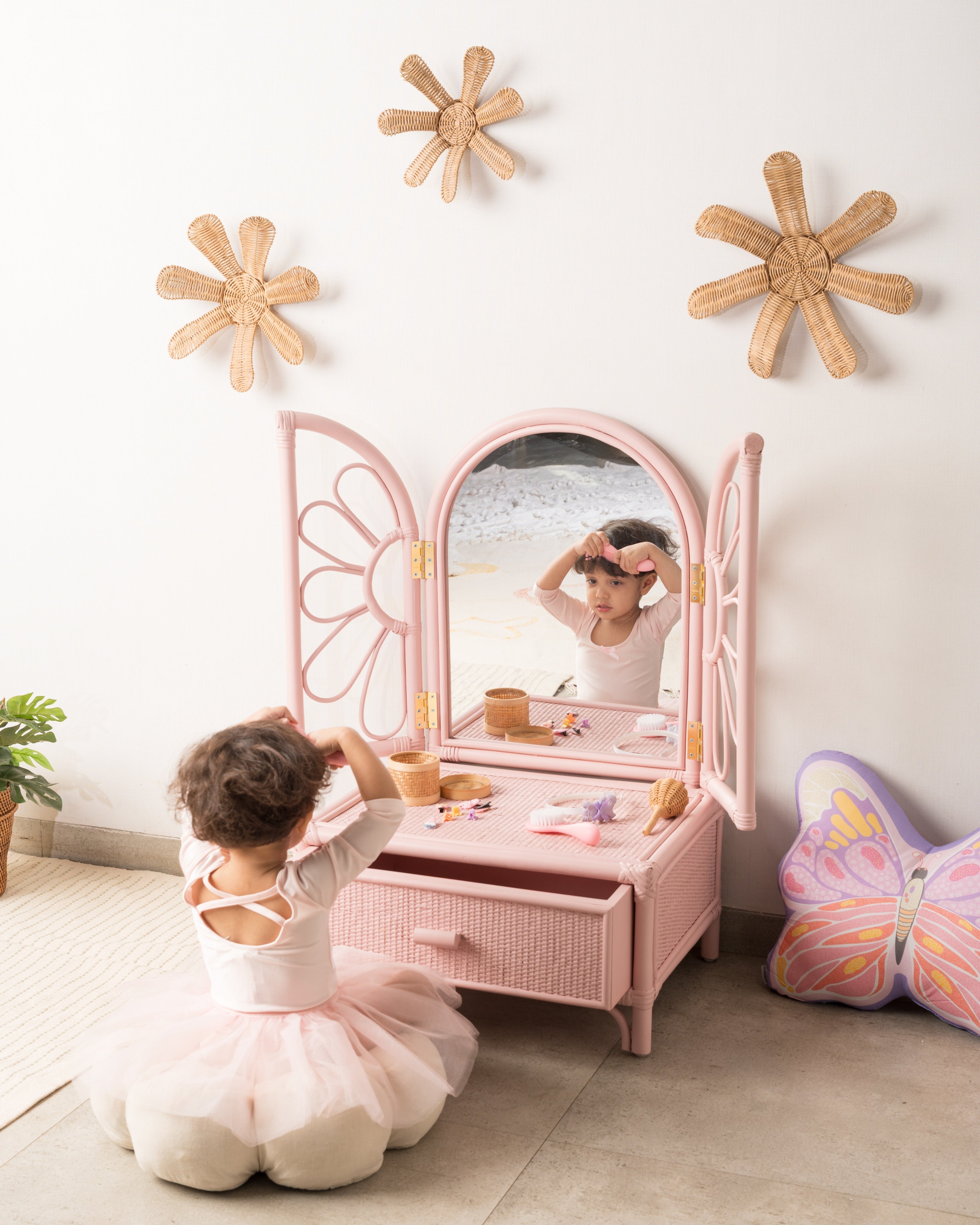 Flower Power Vanity Mirror