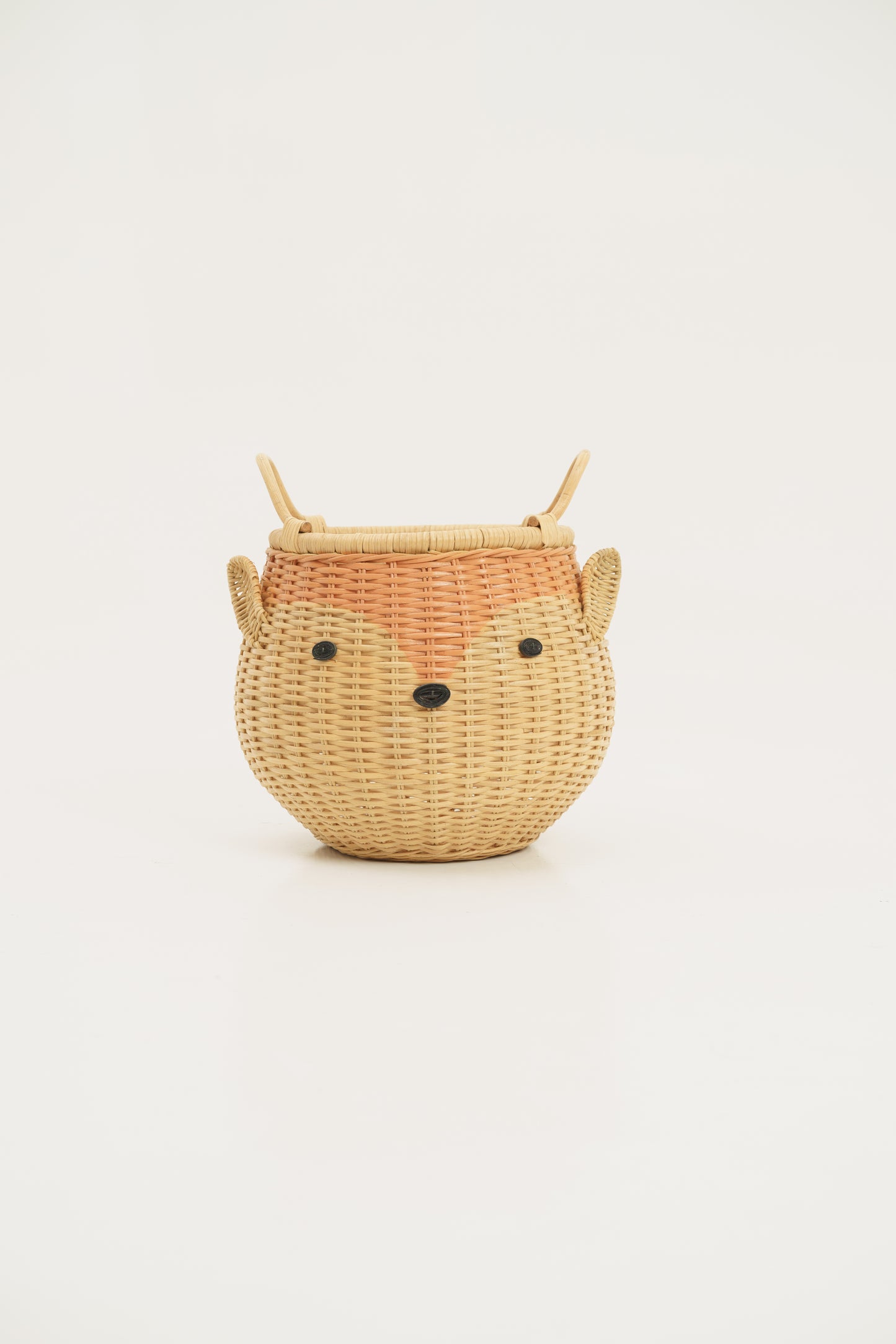 Rattan storage basket