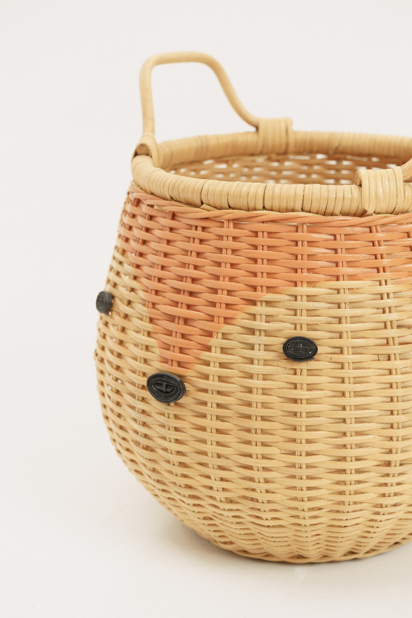 Rattan storage basket