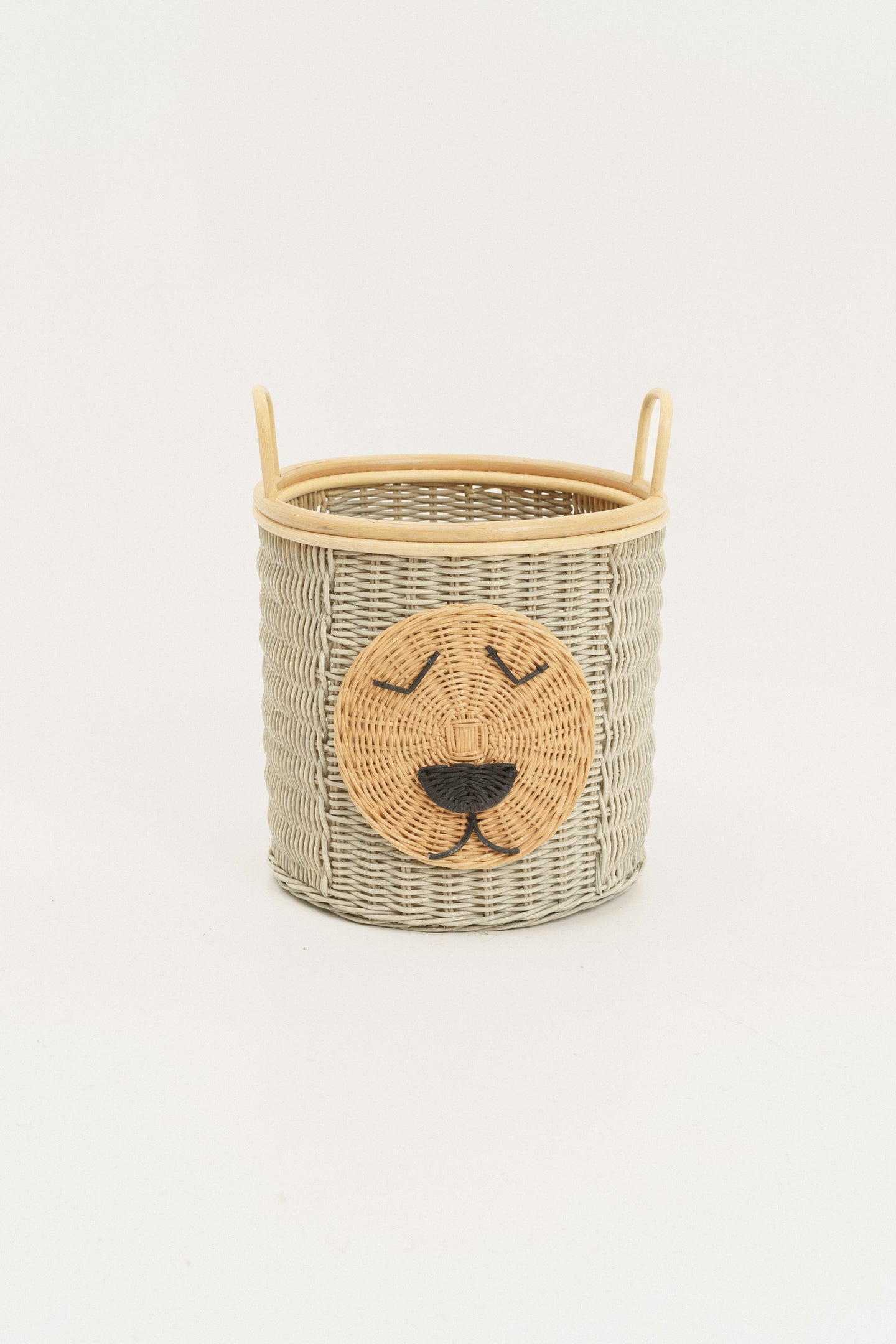 Rattan storage basket