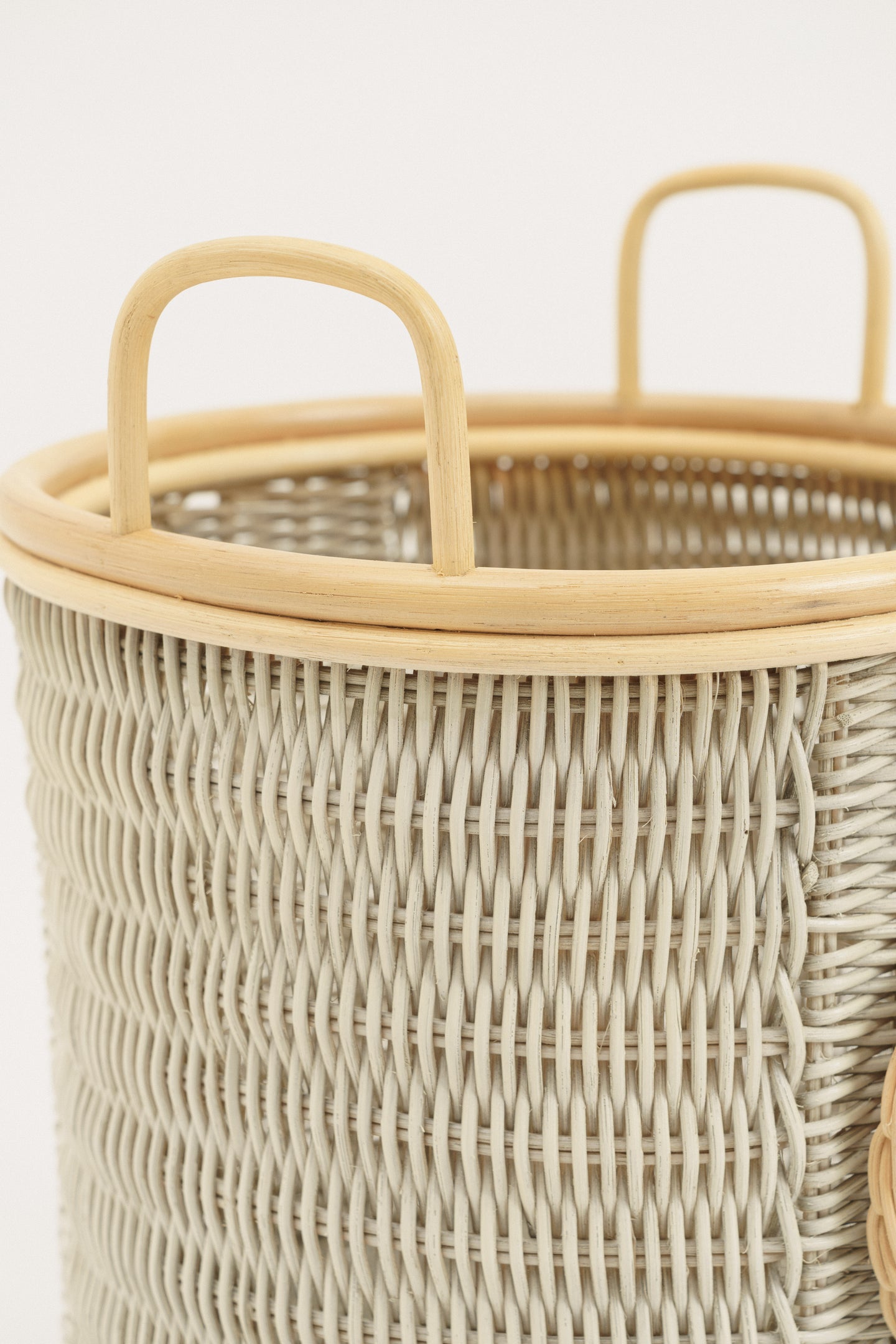 Rattan storage basket