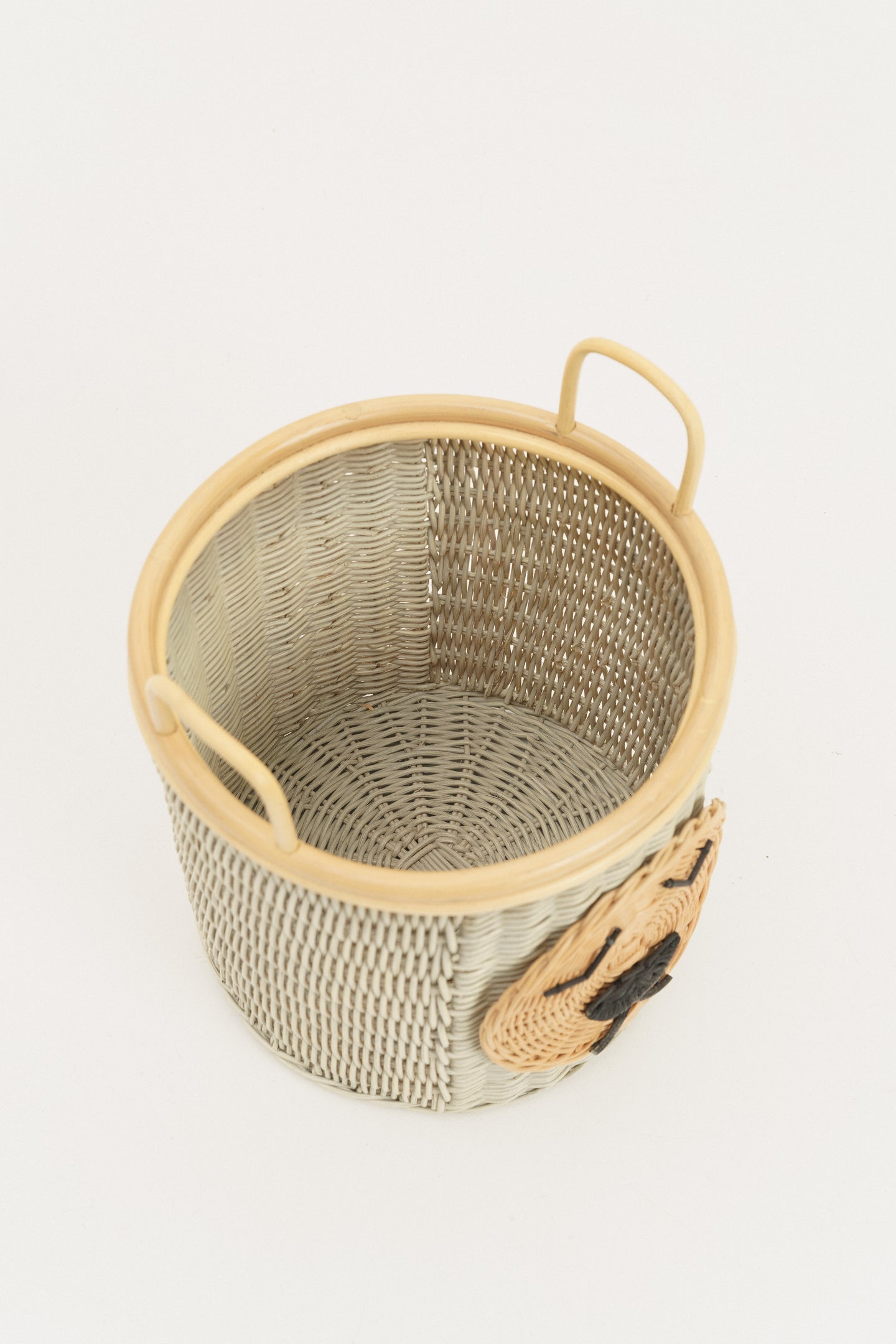 Rattan storage basket