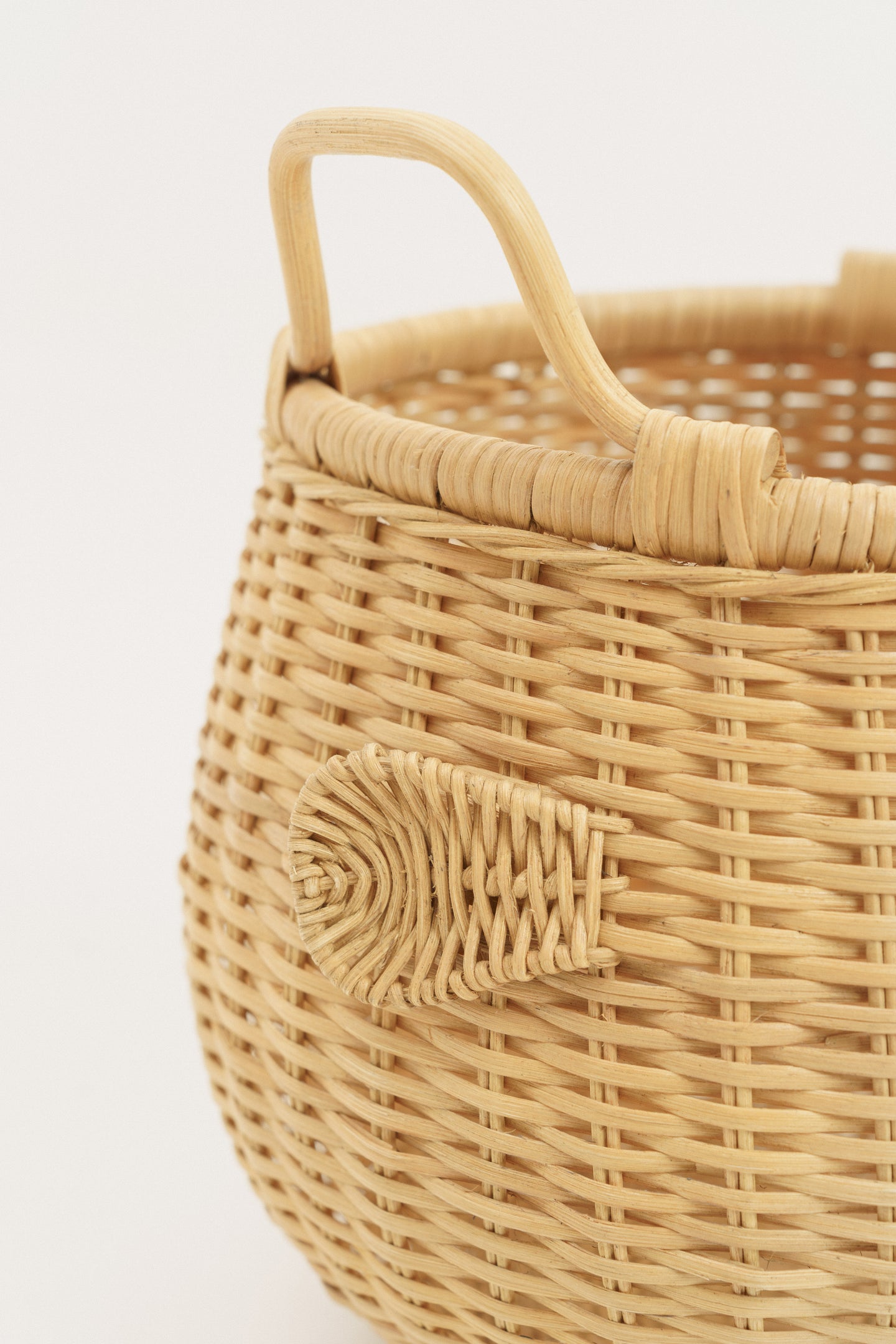 Rattan storage basket