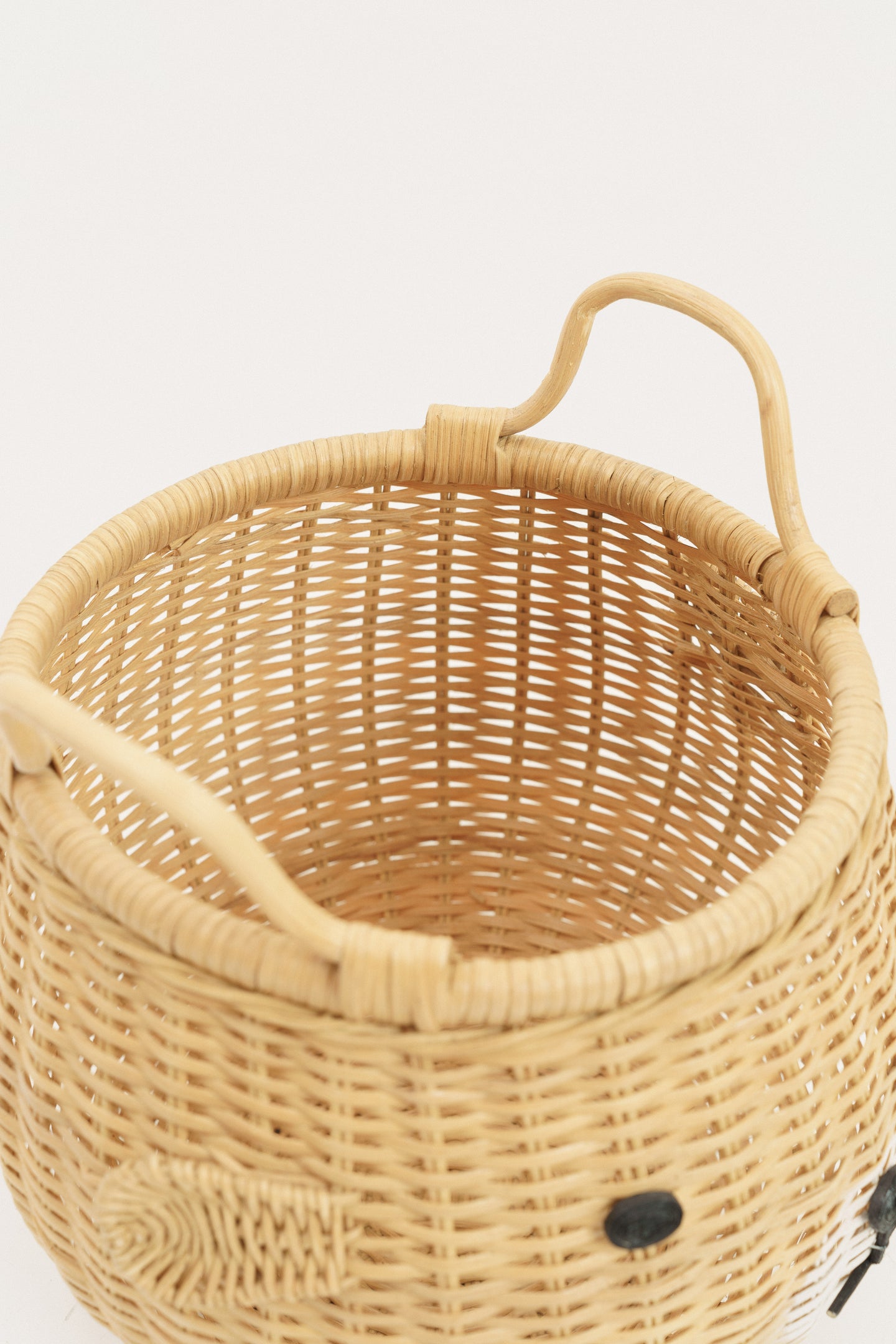 Rattan storage basket