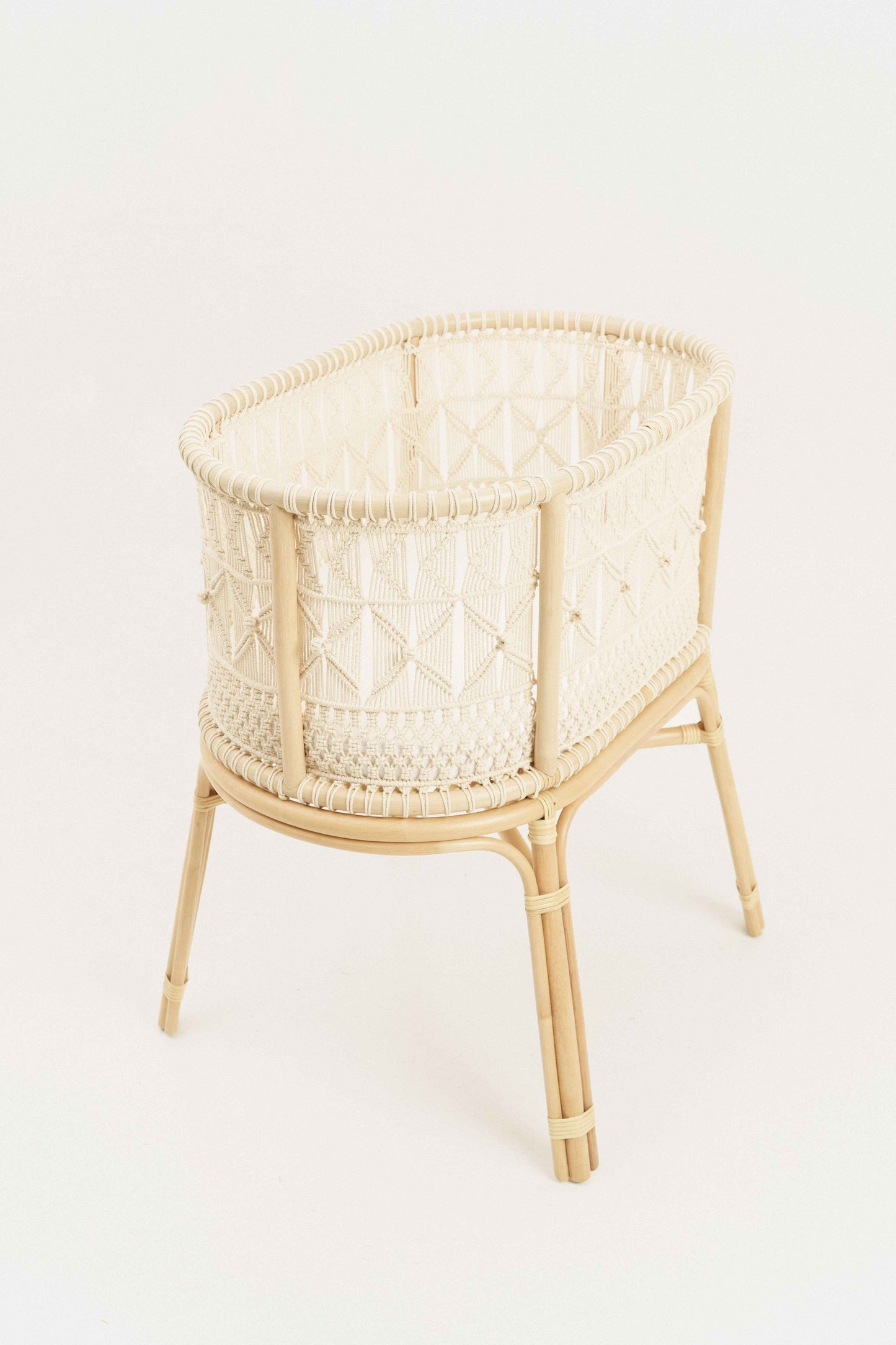 rattan newborn bedside bassinet