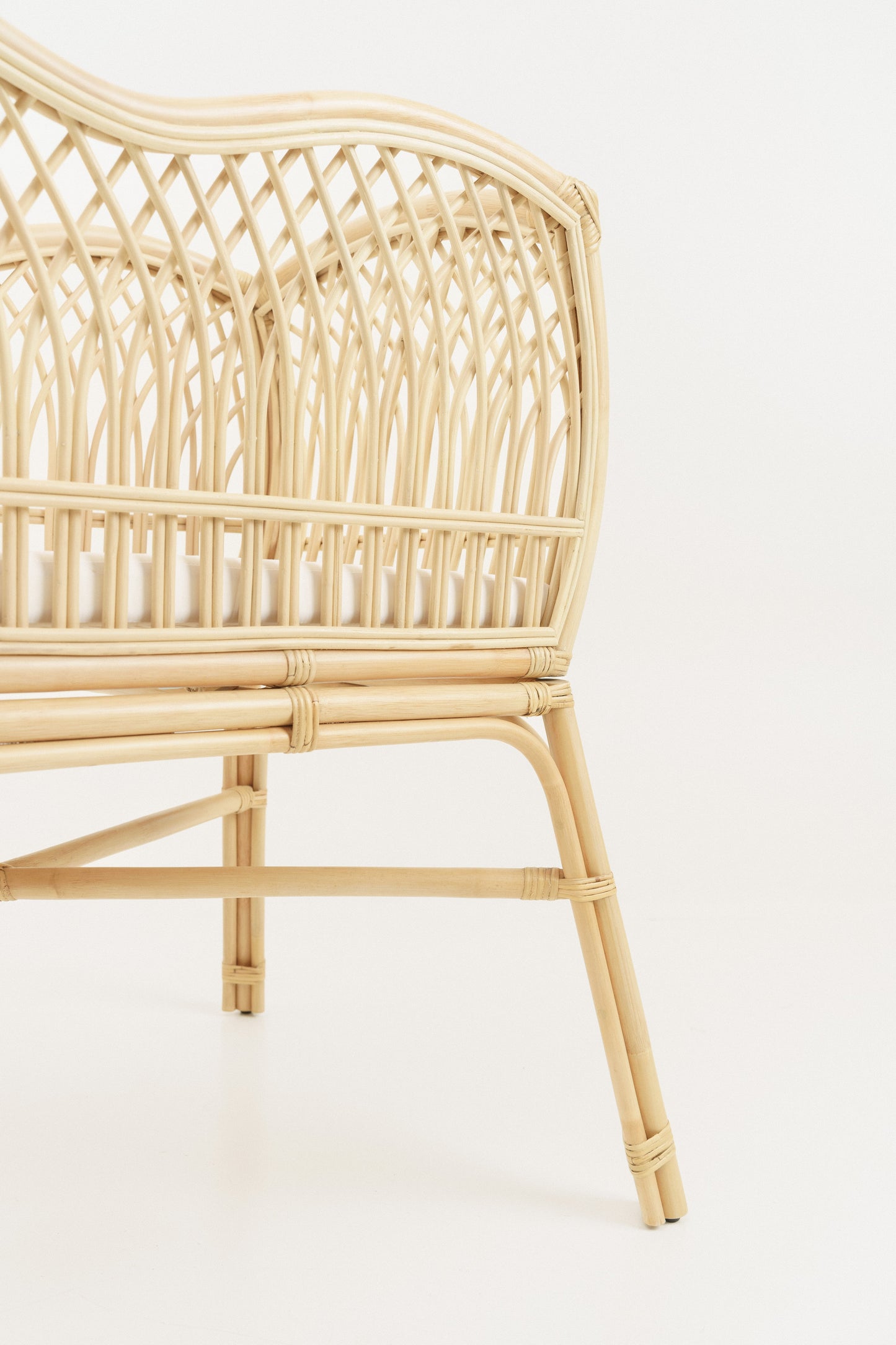 Rattan newborn bedside bassinet