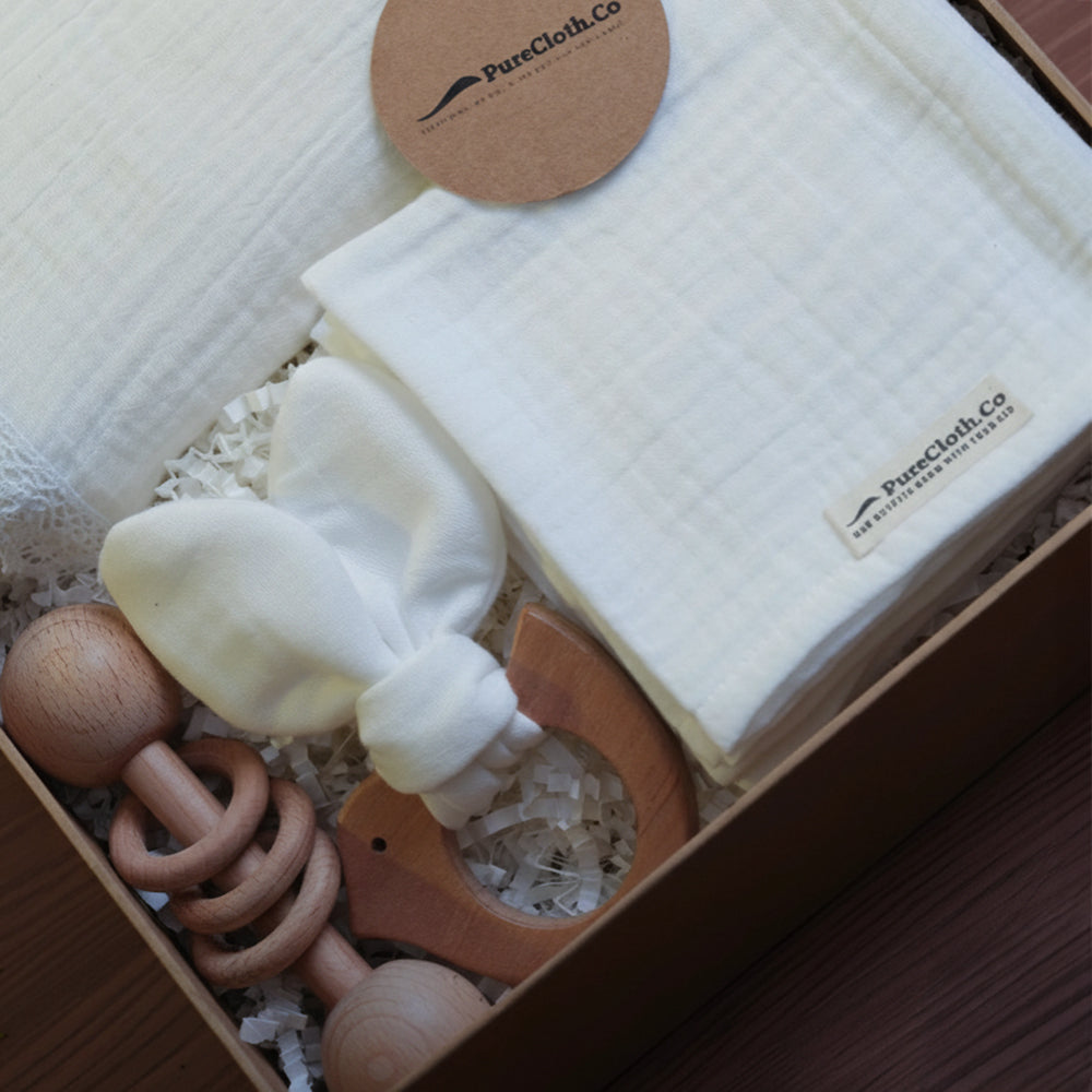 Gift Hamper for Newborn | The Little Nest Bundle | Off-White