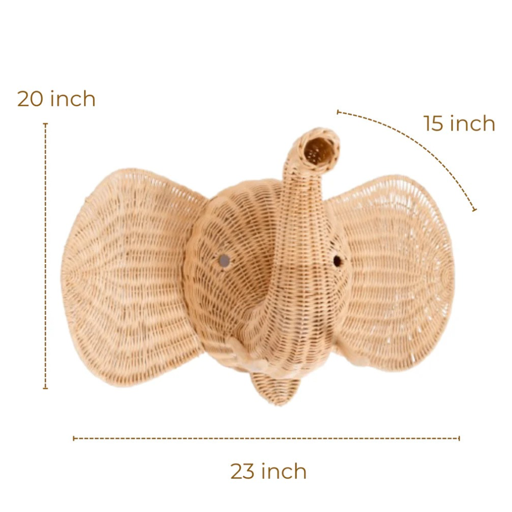 Ellie the Elephant Wall Head Decor