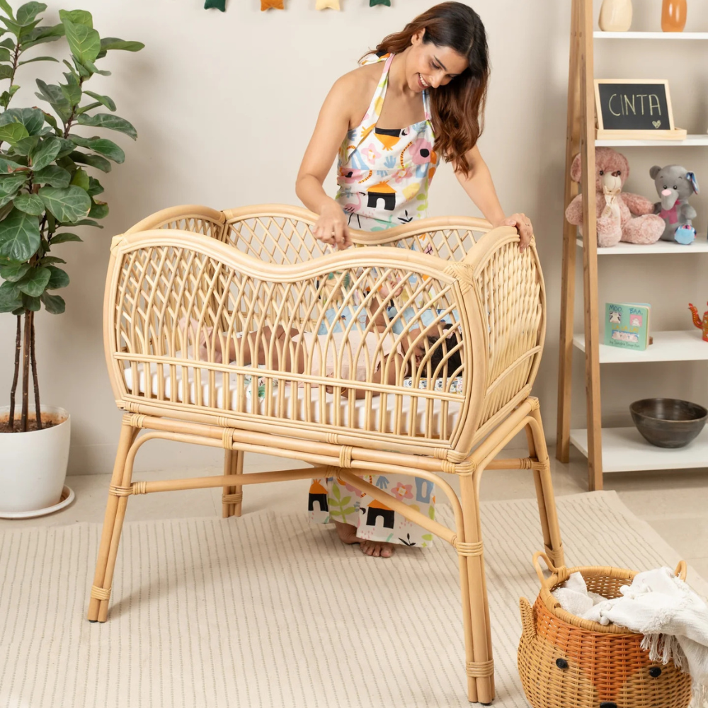 Boho Baby Natural Bassinet