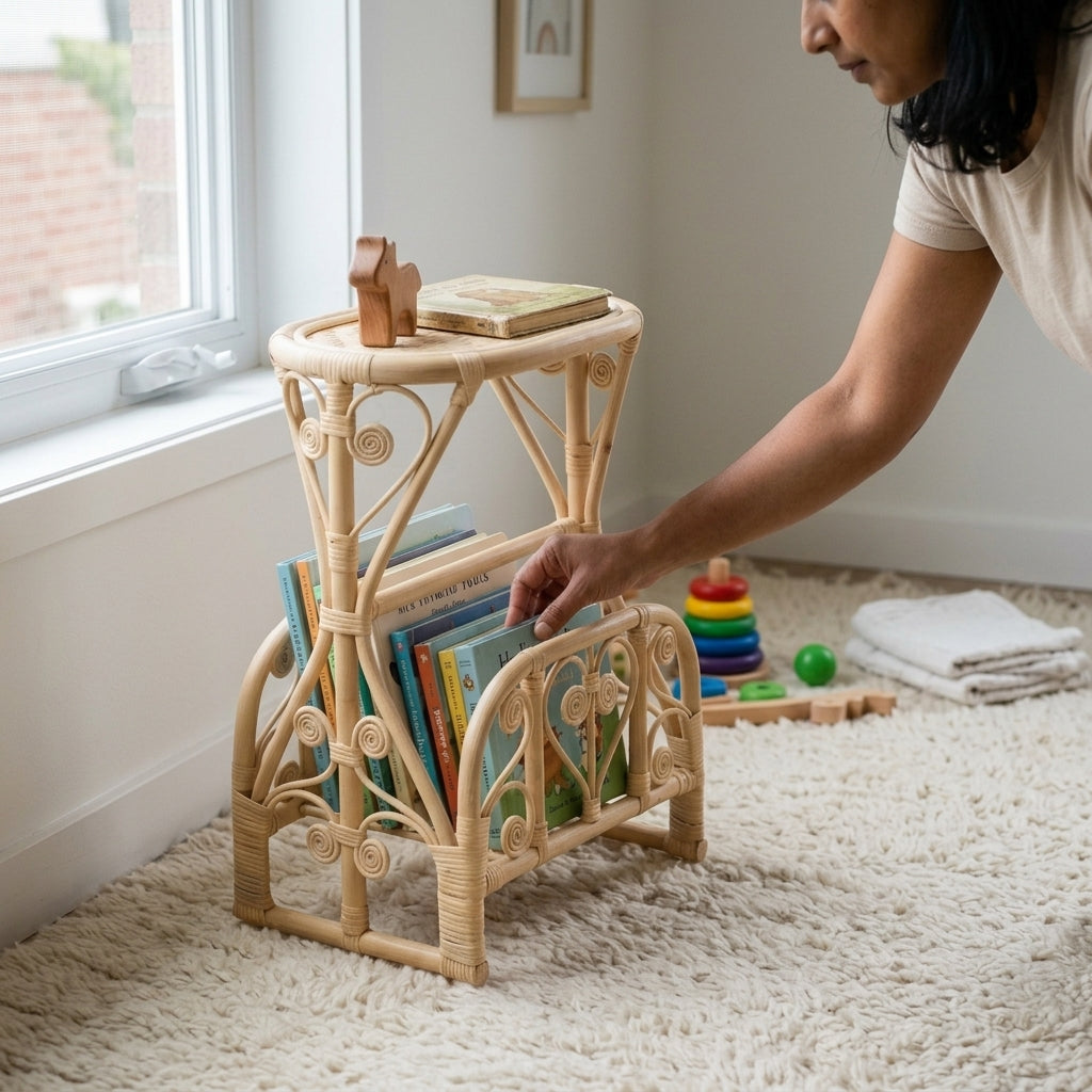 Peacock Nursery Table