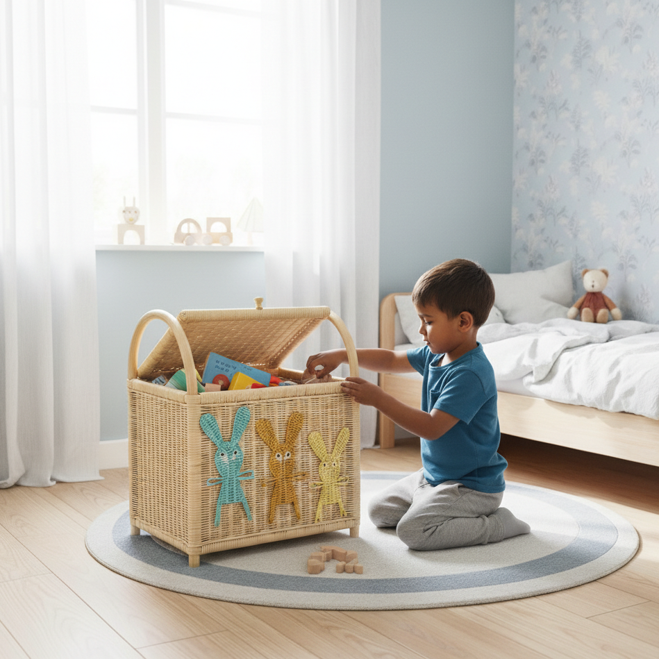 Whimsical Whiskers Storage Trunk